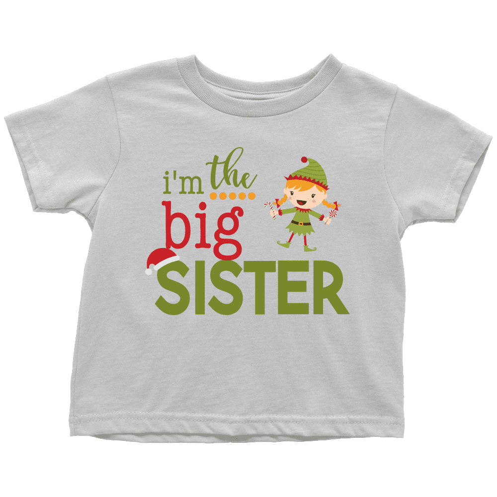 Big Sister Christmas Shirt, Pregnancy Announcement, Elf Shirt - Bump and Beyond Designs