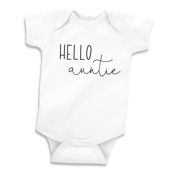 Hello Auntie Bodysuit, Pregnancy Announcement to Aunt – Bump and