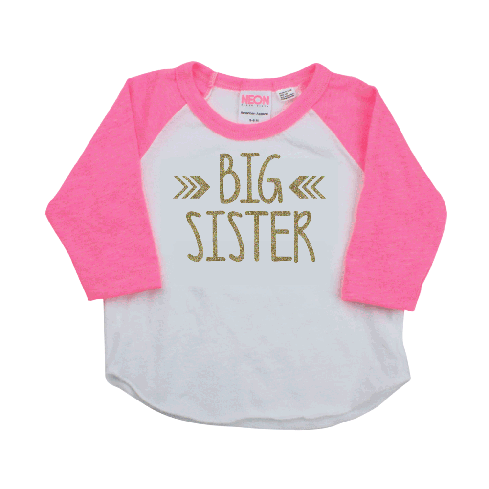 Big Sister Shirt Pregnancy Announcement Shirt Baby Girl Sibling Shirts New Baby Announcement Shirt Big Sister Toddler Raglan 015