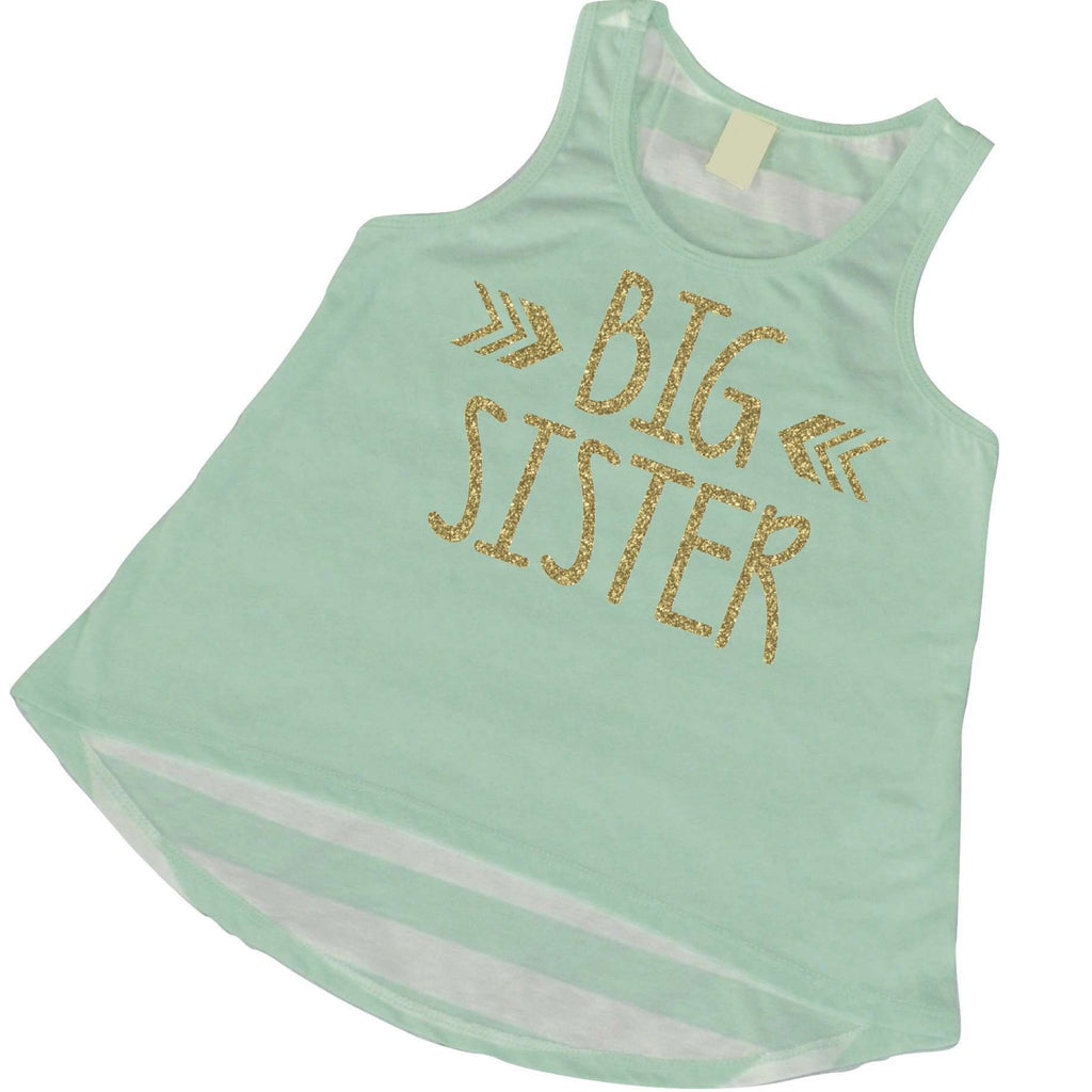 Big Sister Shirt Sibling Big Sister Tank Top Little Sister Shirts Big Sister Shirt Pregnancy Baby Announcement Shirt 015 - Bump and Beyond Designs