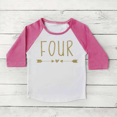 4th Birthday Shirt Girl Fourth Birthday Outfit Girl Clothes Fourth Birthday Girl Four Year Old Shirt 133 - Bump and Beyond Designs