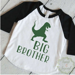 Big Brother Shirt, Dinosaur Big Brother Shirt, Sibling Shirts, Dino Big Brother Little Brother Outfits T-Rex Big Brother Gift 319 - Bump and Beyond Designs