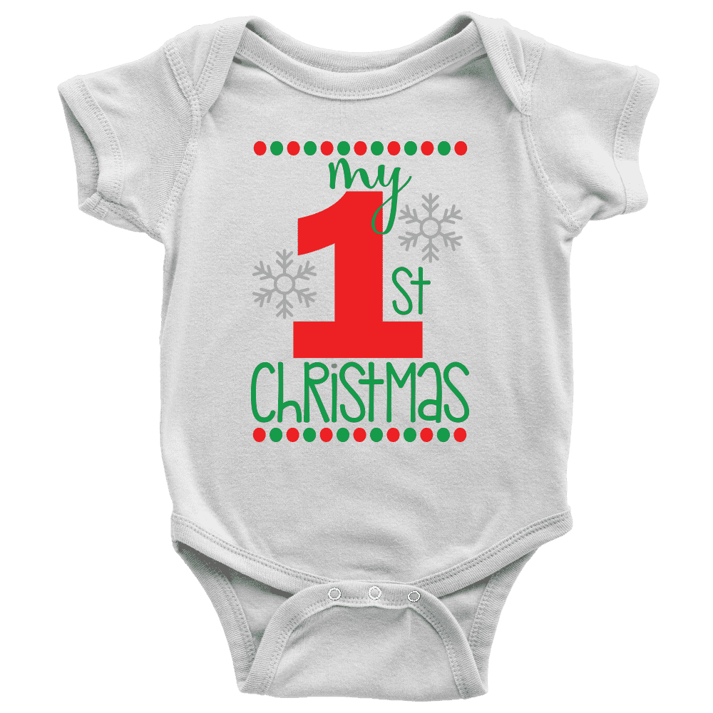 My First Christmas Onesie for Boys and Girls - Bump and Beyond Designs