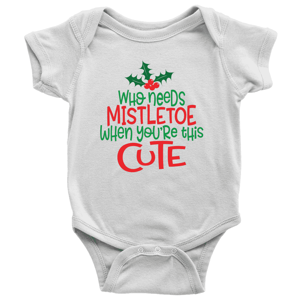 Who Needs Mistletoe When You're This Cute Onesie, Christmas Outfit - Bump and Beyond Designs