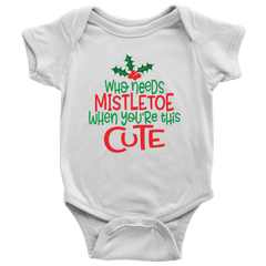 Who Needs Mistletoe When You're This Cute Onesie, Christmas Outfit - Bump and Beyond Designs