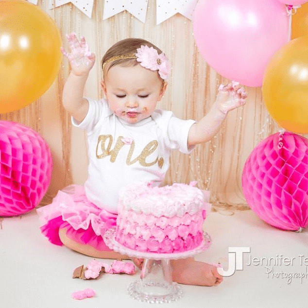 1st Birthday Baby Girl Bodysuit
