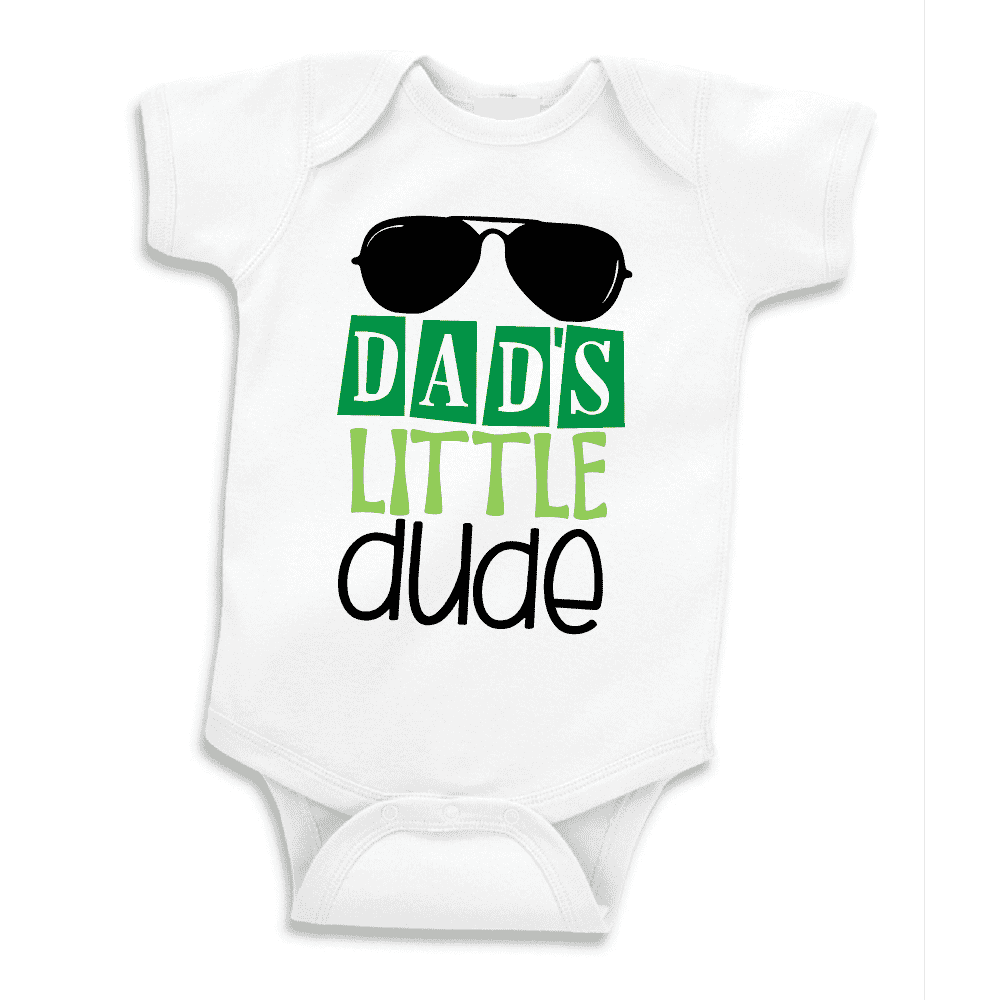 Dad's Little Dude First Father's Day Bodysuit, Father's Day Gift for Daddy