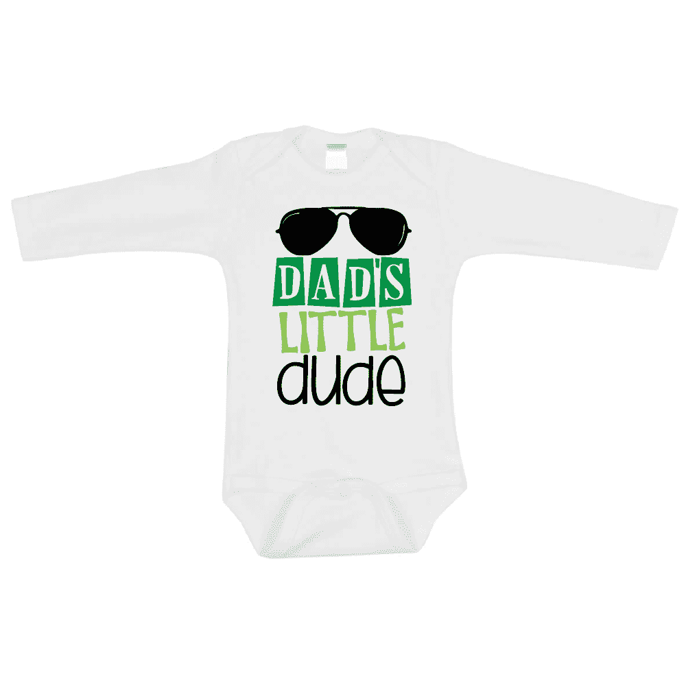 Dad's Little Dude First Father's Day Bodysuit, Father's Day Gift for Daddy