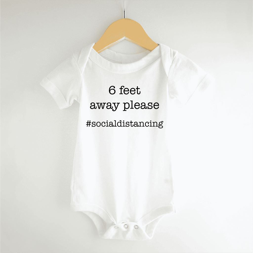 Social Distancing Baby Bodysuit for Boys and Girls