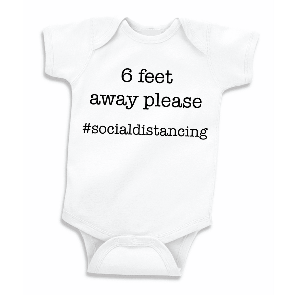 Social Distancing Baby Bodysuit for Boys and Girls