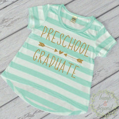 Last Day of School Shirt Preschool Graduation Shirt Preschool Grad Shirt 190 - Bump and Beyond Designs
