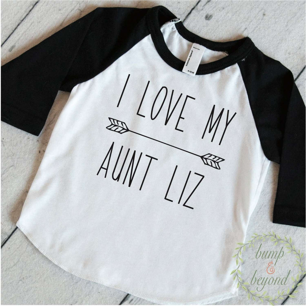 I Love My Aunt and Uncle Personalized Shirt I Love My Auntie Shirt I Love My Uncle Personalized Gift 201 - Bump and Beyond Designs