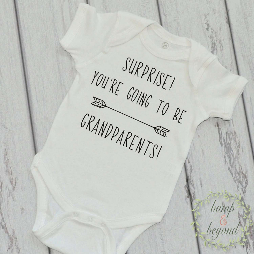 Pregnancy Reveal: Surprise! You're Going to be Grandparents! - Bump and Beyond Designs