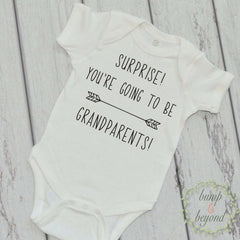 Pregnancy Reveal: Surprise! You're Going to be Grandparents! - Bump and Beyond Designs