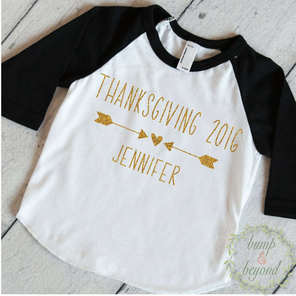 Girls Thanksgiving Shirt, Thanksgiving Outfit Girl, Girls Fall Outfits, First Thanksgiving Shirt Personalized Toddler Thanksgiving Outfit 14 - Bump and Beyond Designs