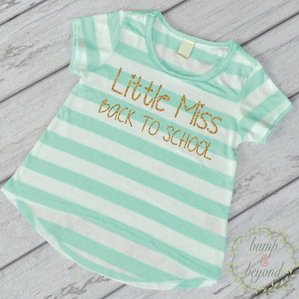 First Day of School Shirt, Kindergarten Outfit, Preschool Outfit, Little Miss Back to School, Girl Preschool Shirt, Kindergarten Shirt 256 - Bump and Beyond Designs
