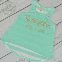 Kindergarten Shirt, Back to School Outfit, 1st Day of Kindergarten Outfit Girls Back to School Shirt First Day of Kindergarten 229 - Bump and Beyond Designs