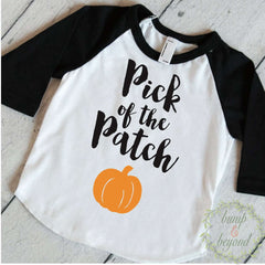 Halloween Pumpkin Shirt, Pick of the Patch - Bump and Beyond Designs