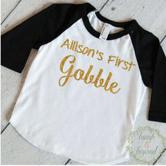 Thanksgiving Outfit Girl, Personalzied Thanksgiving Outfit, Thanksgiving Outfit Toddler, Baby Thanksgiving Outfit, First Thanksgiving 031 - Bump and Beyond Designs