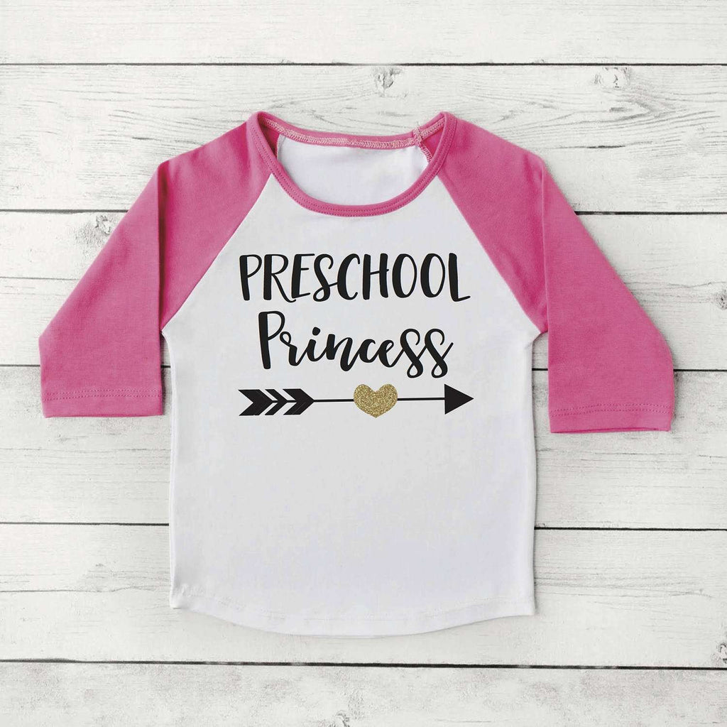 First Day of Preschool Shirt, Girl Back to School Clothes 1st Day