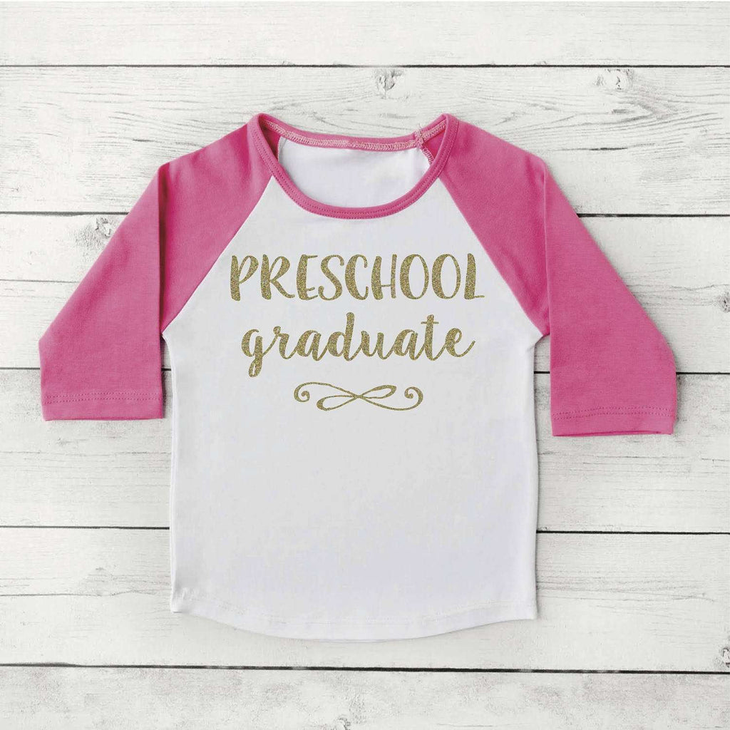 Preschool Graduation Shirt Girl Last Day of School Shirt 296 - Bump and Beyond Designs