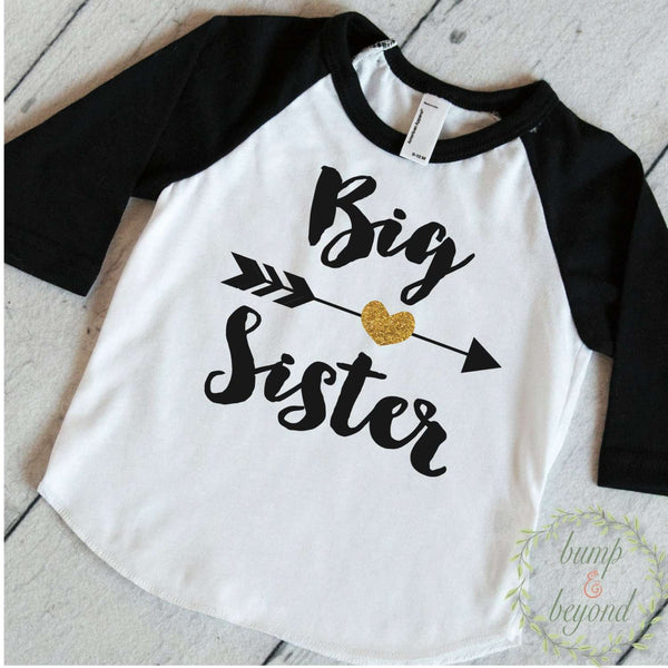 Big Sister Shirt Baby Announcement Shirt Girl Sibling Shirts New Perso ...