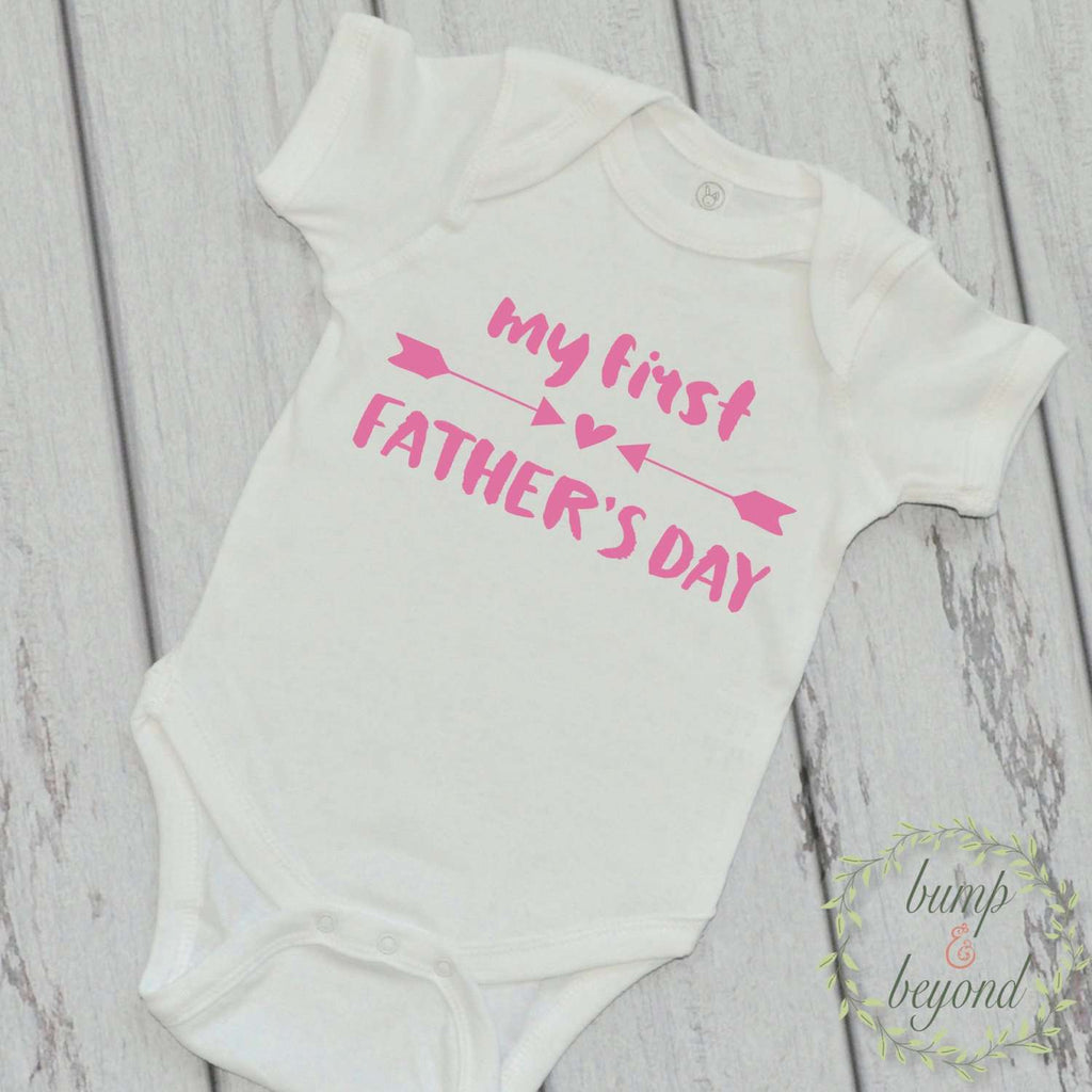 Baby girl first fathers 2025 day outfit