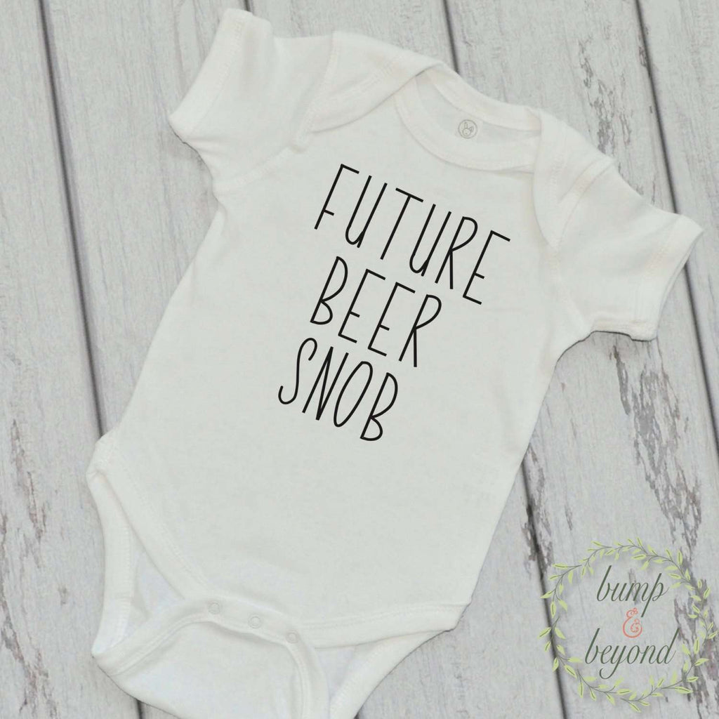 Future Beer Snob Funny Baby Clothes Baby Boy Onepiece Funny Baby