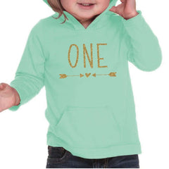 Girl First Birthday Shirt 1st Birthday Shirts for Girls One Year Old Girl Birthday Outfit Hoodie 1st Birthday Girl Outfit Green Pink 133 - Bump and Beyond Designs