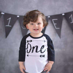 First Birthday Baby Boy Shirt, One - Bump and Beyond Designs