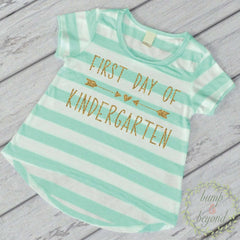 Kindergarten Shirt Kindergarten Class Shirt First Day of School Shirt 1st Day of Kindergarten Shirt Back to School Outfit 239 - Bump and Beyond Designs
