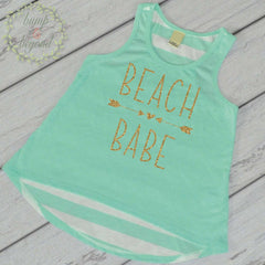 Beach Babe Shirt Summer Vacation Shirt Beach Shirt Toddler Girl Clothes Kids Beach Shirt Baby Girl Clothes Summer T-Shirt Spring Break 245 - Bump and Beyond Designs