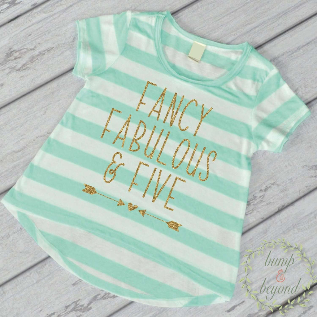 Fifth birthday shirt hot sale girl