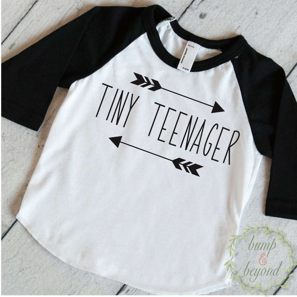 Toddler T-Shirt Baby Boy Clothes Tiny Teenager Toddler Trendy Kids Clothes Children's Clothes Toddler Boy Shirts Hipster Kids Clothes 173 - Bump and Beyond Designs