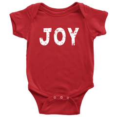 Joy Onesie, Baby's 1st Christmas Bodysuit - Bump and Beyond Designs
