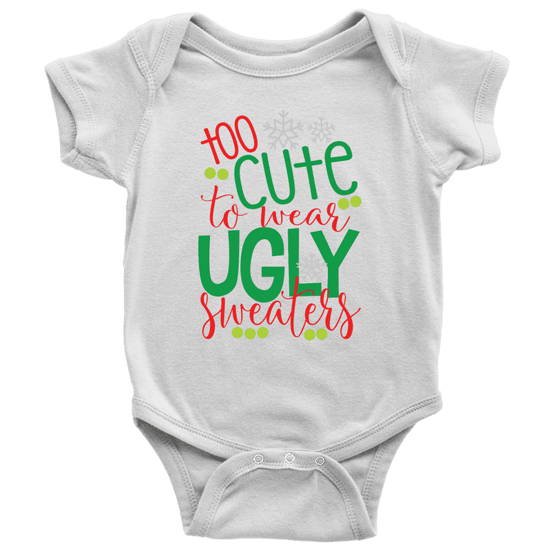 My first best sale ugly sweater onesie