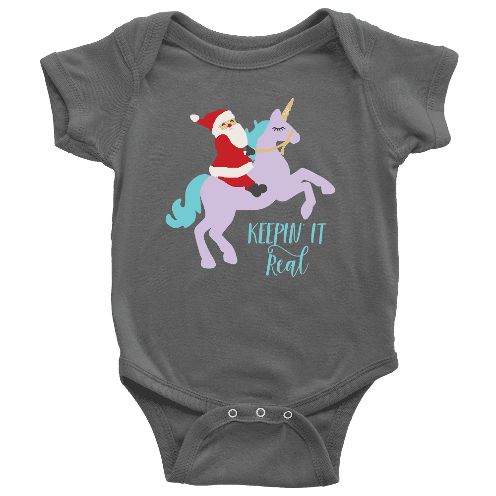 Unicorn Christmas Bodysuit for Baby's 1st Christmas - Bump and Beyond Designs