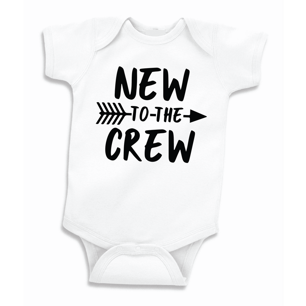 New to the Crew Pregnancy Announcement Bodysuit, Baby Shower Gift