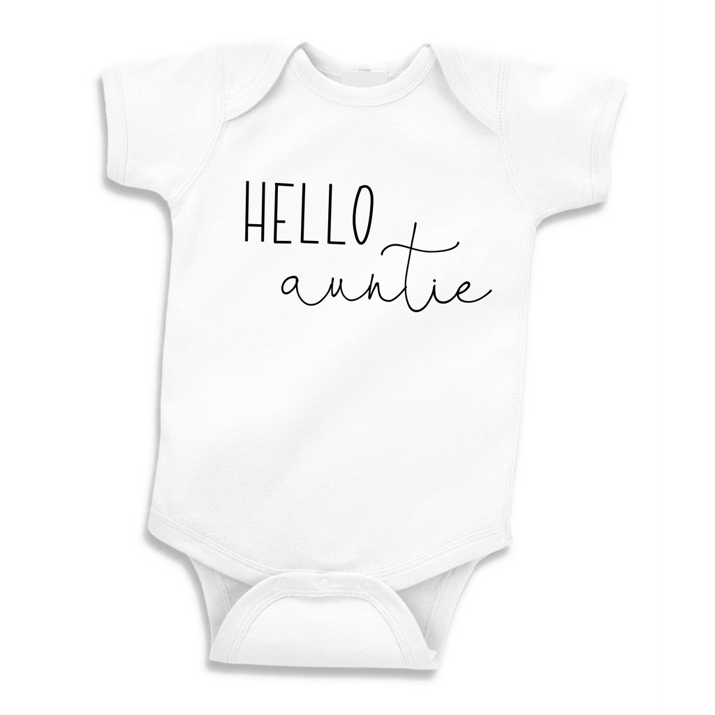 Hello Auntie Bodysuit, Pregnancy Announcement to Aunt