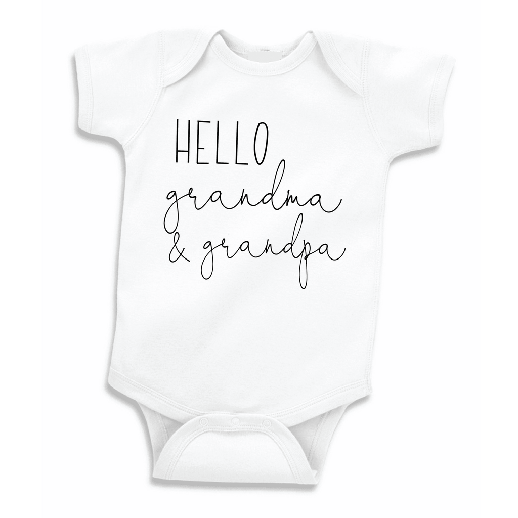 Pregnancy Announcement Gift to Grandparents, Hello Grandma and Grandpa