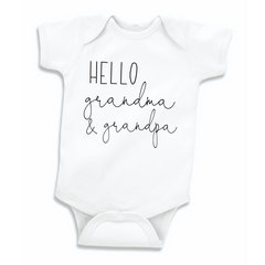 Pregnancy Announcement Gift to Grandparents, Hello Grandma and Grandpa