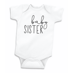 Baby Sister Pregnancy Announcement Bodysuit, Gender Reveal