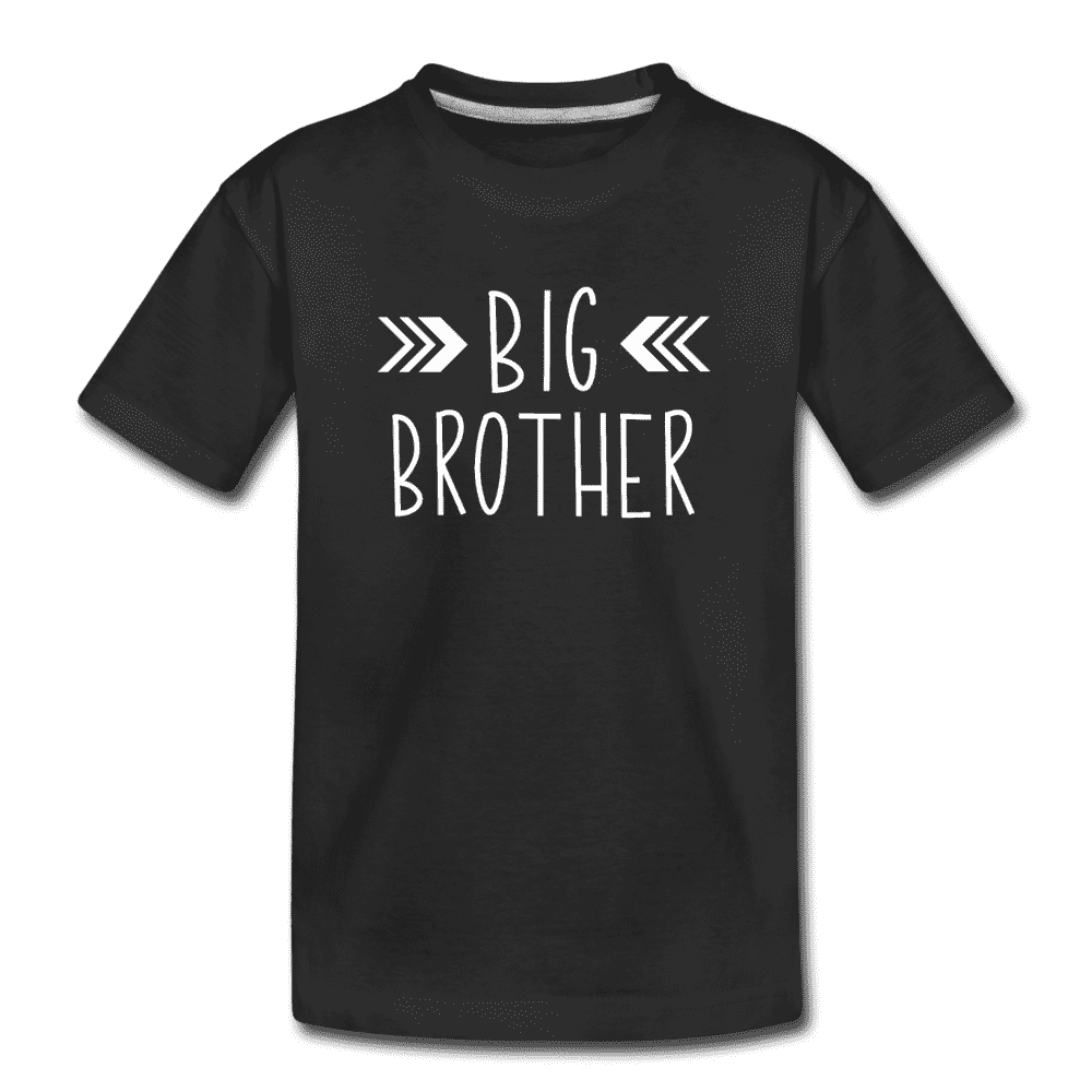 Big Sister Shirt for Boys, Big Brother to Be Gift, Kids' Premium T-Shirt - black