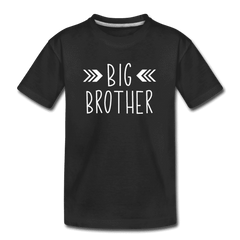 Big Sister Shirt for Boys, Big Brother to Be Gift, Kids' Premium T-Shirt - black