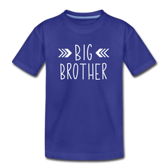 Big Sister Shirt for Boys, Big Brother to Be Gift, Kids' Premium T-Shirt - royal blue