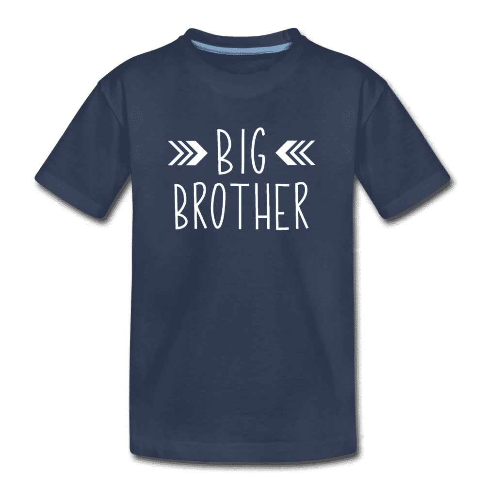 Big Sister Shirt for Boys, Big Brother to Be Gift, Kids' Premium T-Shirt - navy