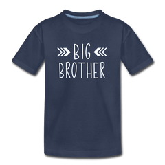 Big Sister Shirt for Boys, Big Brother to Be Gift, Kids' Premium T-Shirt - navy