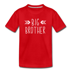 Big Sister Shirt for Boys, Big Brother to Be Gift, Kids' Premium T-Shirt - red