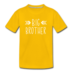 Big Sister Shirt for Boys, Big Brother to Be Gift, Kids' Premium T-Shirt - sun yellow