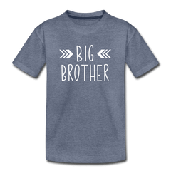 Big Sister Shirt for Boys, Big Brother to Be Gift, Kids' Premium T-Shirt - heather blue